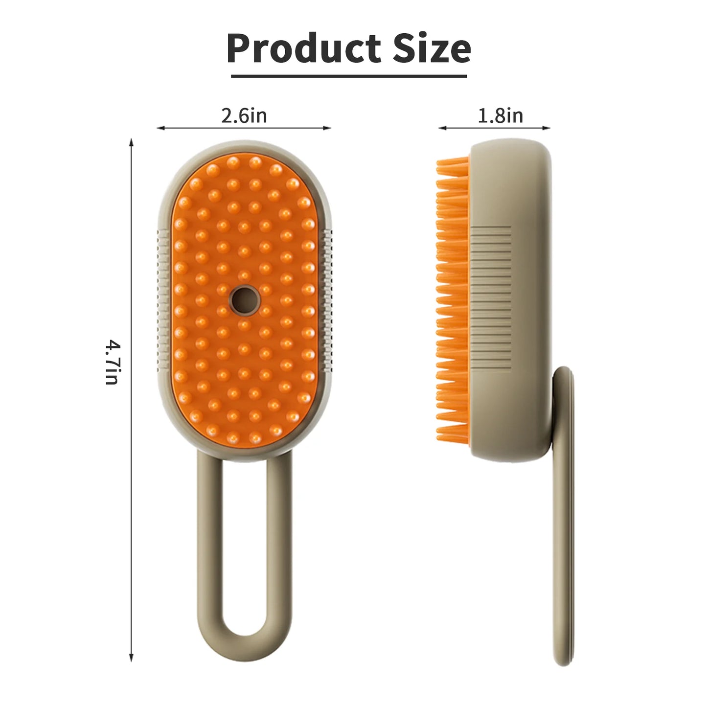 3-In-1 Self-Cleaning Steam Grooming Brush for Removes Loose Undercoat for Long Short Haired