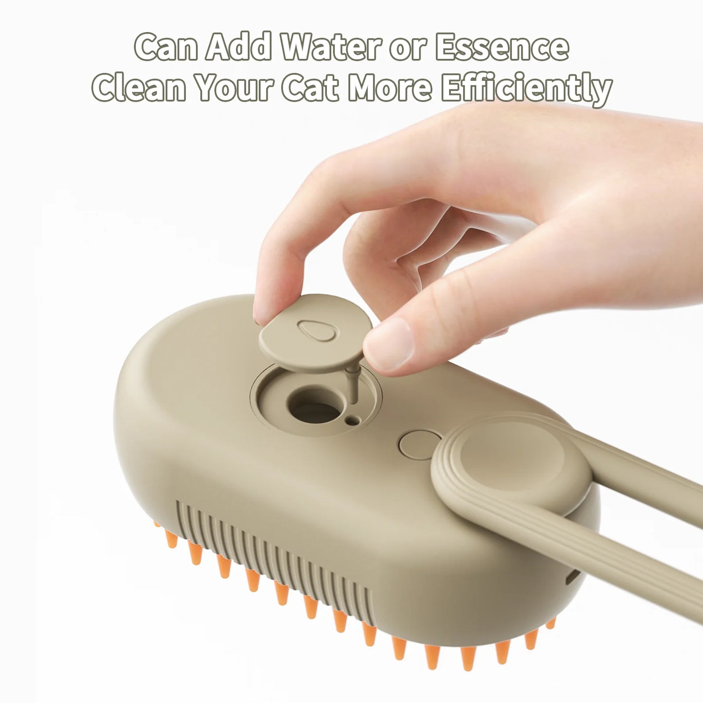 3-In-1 Self-Cleaning Steam Grooming Brush for Removes Loose Undercoat for Long Short Haired